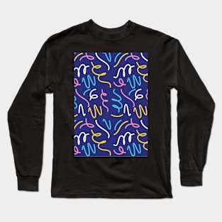 Abstract Shapes Colorful Long Sleeve T-Shirt